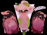 2022 4:3 abstract_background absurd_res accessory alpha_channel animal_humanoid areola armwear belly belly_blush belly_rub big_belly black_hair bloated blush body_blush bow_ribbon breast_blush callie_(splatoon) cephalopod cephalopod_humanoid circle_eyebrows clothed clothing dialogue digital_media_(artwork) disembodied_hand duo_focus ear_blush elbow_gloves english_text eyebrows female female/female female_pred female_prey fully_inside gloves green_areola green_nipples group guts hair hair_accessory hair_bow hair_ribbon hand_on_another's_belly hand_on_another's_wrist hand_on_belly handwear hat headgear headwear hi_res high-angle_view humanoid humanoid_pred humanoid_prey imminent_digestion incest_(lore) inkling inside_stomach internal intestines legwear marie_(splatoon) marine marine_humanoid markings mole_(marking) mole_under_eye mollusk mollusk_humanoid narrowed_eyes navel nintendo nipples organs pseudo_hair puffy_areola ribbons rim_light same_size_vore seductive speech_bubble splatoon squid_sisters_(splatoon) stomach talking_to_viewer text theboogie tights topless vore white_hair wrist_grab yellow_eyes