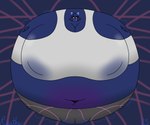 anthro belly berry_juice big_belly big_breasts big_cheeks big_nipples big_pussy black_bottomwear black_clothing black_pants black_sclera black_yoga_pants blowing_bubble_gum blue_background blue_body blue_ears blue_hair blueberry_inflation blueberry_juice bodily_fluids body_inflation bottomwear bra breasts bubble_gum camel_toe clothing deep_navel female front_view genitals grey_bra grey_clothing grey_sports_bra grey_underwear gurgle_(sound_effect) hair huge_belly huge_breasts huge_cheeks huge_nipples hyper hyper_belly hyper_breasts hyper_genitalia hyper_inflation hyper_nipples hyper_pussy immobile inflation juice_(beverage) leaking_juice motion_lines navel nipple_outline nipples onomatopoeia pants purple_cheeks pussy simple_background slorsh solo sound_effects spherical_inflation sports_bra stained_clothing swollen_cheeks text tight_clothing underwear unusual_bodily_fluids white_eyes yoga_pants reathe nintendo pokemon susie_(reathe) generation_4_pokemon mammal pachirisu pokemon_(species) rodent sciurid tree_squirrel 2025 6:5 absurd_res colored digital_media_(artwork) hi_res shaded