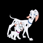 aged_up blue_eyes duo female feral simple_background lonbluewolf 101_dalmatians 102_dalmatians disney cadpig oddball_(101_dalmatians) canid canine canis dalmatian domestic_dog mammal 1:1 alpha_channel