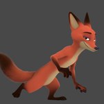 anthro brown_body brown_fur dipstick_ears dipstick_tail ear_markings fluffy fluffy_tail fur gloves_(marking) green_eyes leg_markings looking_at_viewer male markings multicolored_ears nude orange_body orange_fur smile socks_(marking) solo tail tail_markings rayverak disney zootopia nick_wilde canid canine fox mammal red_fox true_fox 1:1 3d_(artwork) digital_media_(artwork)