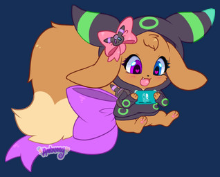 accessory alternative_fashion backpack bow_(feature) bow_accessory bow_ribbon clothing costume decorated_bow electronics female furgonomics game_console hair_accessory hair_bow hair_ribbon heart_eyes heart_in_pupils heart_pupils heart_symbol hoodie j-fashion pawpads pink_pawpads ribbons sitting smile tail tail_accessory tail_bow tail_ribbon topwear ambunny nintendo nintendo_switch pokemon gracie_(sweetcupcake) eevee eeveelution generation_1_pokemon generation_2_pokemon pokemon_(species) umbreon alpha_channel