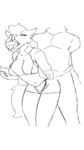 anthro beverage big_breasts blinking bottomwear bouncing_breasts bra breasts clothed clothing container cup duo eyes_closed faceless_anthro faceless_character faceless_male female finger_in_mouth grinding hair hair_over_eye male male/female navel nipple_outline open_clothing open_shirt open_topwear shirt shorts simple_background spilling_drink tail tongue tongue_out topwear underwear white_background katzenkompf vix_(viixenpiixen) canid canine fox mammal unknown_species 2025 2d_animation animated frame_by_frame hi_res monochrome