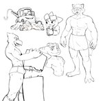 anthro boxer_briefs building building_destruction bulge clothed clothing destruction feet macro male muscular muscular_male suggestive topless tow_truck towel towel_only truck underwear vehicle jrjresq cars_(disney) disney epic_games fortnite nintendo pixar ratchet_and_clank sony_corporation sony_interactive_entertainment star_fox falco_lombardi hajime_(fortnite) junior_(jrjresq) ratchet_(ratchet_and_clank) tow_mater avian bird canid canine lombax mammal raccoon_dog tanuki hi_res sketch