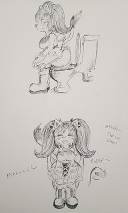 anthro big_butt blush boots butt clothed clothing dress enjoying_the_go eyes_closed female footwear gloves hair handwear implied_pee implied_peeing moan open_mouth panties panties_down partially_clothed peeing ponytail shoes solo sound_effects toilet toilet_paper toilet_use underwear underwear_down wings pikapika212 sega sonic_the_fighters sonic_the_hedgehog_(series) honey_the_cat domestic_cat felid feline felis mammal absurd_res hi_res traditional_media_(artwork)