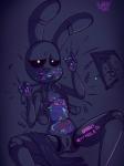 crossgender female lipstick looking_at_viewer machine makeup mtf_crossgender neon seductive simple_background solo spreading bombay_(artist) five_nights_at_freddy's scottgames bonnie_(fnaf) animatronic lagomorph leporid mammal rabbit robot 3:4 hi_res