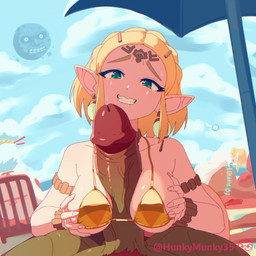 5_fingers beach big_breasts big_penis bikini blonde_hair blush bodily_fluids breast_play breasts clothing duo erection faceless_character faceless_humanoid faceless_male female female_humanoid fingernails fingers first_person_view genitals glans gold_bikini grin hair huge_penis humanoid_genitalia humanoid_on_humanoid humanoid_penis humanoid_pointy_ears looking_at_viewer male male/female male_humanoid nails not_furry outside penis pointy_ears red_glans red_hair sex smile swimwear tan_body tan_fingernails tan_inner_ear tan_nails tan_skin tears thick_penis titfuck two-piece_swimsuit hunkymunky35 breath_of_the_wild golden_week nintendo ocarina_of_time the_legend_of_zelda ganondorf link moon_(tloz) navi princess_zelda purah urbosa gerudo humanoid hylian 1:1 2d_animation animated loop
