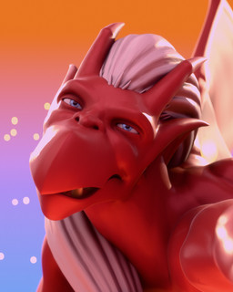 anthro blue_eyes hair looking_at_viewer male smile smiling_at_viewer solo vermilionrenderworks disney gargoyles brooklyn_(gargoyles) absurd_res blender_(artwork) blender_cycles_(artwork) digital_media_(artwork) headshot_portrait hi_res portrait