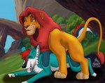 crossgender duo female feral humping male male/female pride_rock spiked_tail spikes spikes_(anatomy) tail teats tongue tongue_out sinister-jordex disney the_lion_king forest_foxtail simba_(the_lion_king) felid freakhound lion mammal pantherine absurd_res hi_res