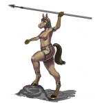 anthro armor equine female fight helmet hooves horse horseshoe jewelry mammal nude polearm pose siyah solo spear
Rating: Questionable
Score: 4
User: Siyah
Date: April 05, 2014