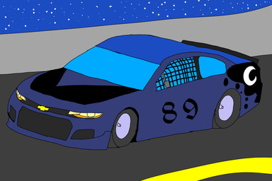 brutus_airsoft car night race_car racetrack solo vehicle chevrolet_camaro friendship_is_magic hasbro my_little_pony nascar princess_luna_(mlp) inanimate_object absurd_res flat_colors hi_res