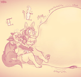 anthro balls big_balls big_penis bodily_fluids breasts breath cum cum_ballooning cum_from_mouth cum_in_mouth cum_inflation cum_inside cum_meter cum_on_balls cum_through duo excessive_cum excessive_genital_fluids eyes_closed female female_penetrated genital_fluids genitals gynomorph gynomorph/female gynomorph_penetrating gynomorph_penetrating_female hair huge_balls huge_penis hyper hyper_balls hyper_cum hyper_genitalia hyper_inflation hyper_penis inflation intersex intersex/female intersex_penetrating intersex_penetrating_female looking_pleasured membrane_(anatomy) membranous_wings nipples onomatopoeia open_mouth orgasm penetration penis pulling_hair sex simple_background sitting slosh sound_effects tail text tongue tongue_out touching_hair wings keffotin mythology nintendo kaz_(kazudanefonfon) soleil_(keffotin) bat dragon hybrid lagomorph leporid mammal mythological_creature mythological_scalie rabbit scalie 2020 comic hi_res nonbinary_(lore) trans_(lore) trans_woman_(lore)