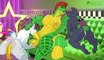 abs all_fours anal anal_fingering anal_penetration anthro anthro_on_anthro anthro_penetrated anthro_penetrating anthro_penetrating_anthro anus areola backsack ball_fondling balls barazoku biceps big_areola big_balls big_butt big_muscles big_pecs big_penis bodily_fluids bracelet butt claws clothing cum cum_in_ass cum_in_mouth cum_inside dildo dildo_in_ass dildo_insertion dildo_sitting ear_piercing erection eyebrows eyes_closed eyewear eyewear_on_head facial_hair fellatio fingering fingering_partner fingerless_gloves fondling fur furniture genital_fluids genitals gloves group group_sex hair hand_behind_head hand_on_butt handwear horn humanoid_genitalia humanoid_penis industrial_piercing inside jewelry kissing kneeling machine male male/male male_penetrating_anthro mohawk muscular muscular_anthro muscular_male narrowed_eyes navel nipples nude object_in_ass on_sofa open_mouth open_smile oral oral_penetration pecs penetration penile penis penis_in_mouth piercing saliva saliva_on_tongue saliva_string sex sex_toy sex_toy_in_ass sex_toy_insertion shoulder_pads sitting smile sofa spiked_bracelet spikes stubble sunglasses sunglasses_on_head thick_arms thick_penis thick_thighs threesome tongue tongue_out trio tuft two_subs_one_dom michwolfestein five_nights_at_freddy's five_nights_at_freddy's:_security_breach scottgames steel_wool_studios montgomery_gator alligator alligatorid animatronic bovid bovine canid canine cattle crocodilian fox mammal reptile robot scalie 2024 absurd_res hi_res