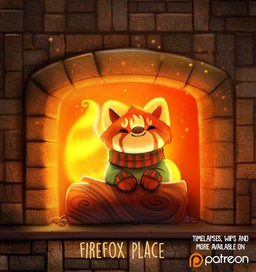 ambiguous_gender black_eyes brick clothed clothing embers feral fire fireplace flaming_fur flaming_tail fur humor log orange_body orange_fur patreon_logo pun red_body red_fur solo sweater tail text topwear visual_pun white_body white_fur wood yellow_body yellow_fur piper_thibodeau patreon ailurid mammal red_panda digital_media_(artwork) digital_painting_(artwork) english_text painting_(artwork)
