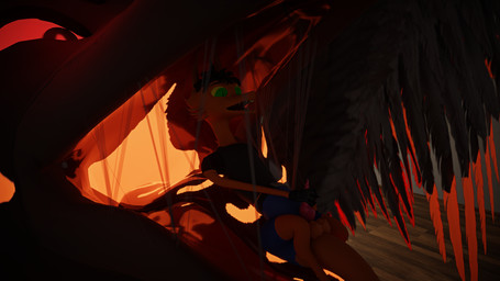 anthro beak bed bedroom bodily_fluids duo evil_face furniture genitals horn macro male male/male masturbation micro open_beak open_mouth oral_vore penis saliva soft_vore vore wings eliyar_curuxa out-of-placers cawrog avian bird corvid corvus_(genus) crow demon mammal oscine passerine raven yinglet 16:9 3d_(artwork) blender_(artwork) digital_media_(artwork) hi_res widescreen
