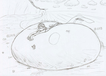 after_vore beach belly big_belly digestion female female_pred group huge_belly lying on_front outside overweight simple_background split_form text vore white_background frakass nickelodeon spongebob_squarepants spongebob_squarepants_(character) aquatic merfolk 2007 hi_res