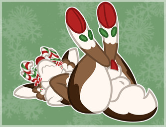 animal_genitalia antlers balls blush blush_lines feral freckles genitals holidays hooves horn male sheath simple_background solo tail toony dragunsnack christmas rudy_(dragunsnack) deer mammal new_world_deer reindeer absurd_res hi_res