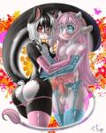 2013 <3 anthro balls big_butt black_fur black_hair blue_eyes blush bovine butt cattle clothed clothing crossdressing duo elbow_gloves erection fabianoferreira fur garterbelt gay girly gloves hair horn humanoid_penis long_hair looking_at_viewer male mammal nipples open_mouth panties penis pink_fur pink_nose red_eyes scynt skimpy standing stockings teats udders underwear unknown_species white_fur white_hair
Rating: Explicit
Score: 31
User: Fur_in_the_dark
Date: December 02, 2013
