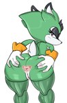 annoyed anthro anus big_butt butt butt_grab female genitals hand_on_butt looking_at_viewer nude purple_eyes pussy scut_tail short_tail solo spreading tail wide_hips zahoggu archie_comics sega sonic_the_hedgehog_(archie) sonic_the_hedgehog_(comics) sonic_the_hedgehog_(series) clove_the_pronghorn mammal pronghorn 2024 hi_res