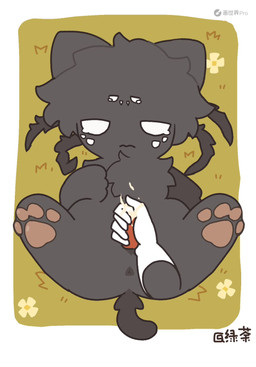 animal_genitalia anthro bodily_fluids cum cum_on_hand cum_string duo ejaculation genital_fluids genital_slit genitals male multi_eye orgasm_face paws questionable_consent sleep_molestation sleeping waking_up young young_male green_tea_(artist) don't_starve klei_entertainment webber human humanoid mammal animated hi_res no_sound short_playtime video