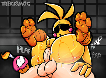 3_toes anal anthro black_sclera bodily_fluids butt clitoris duo feet female foot_focus full_nelson genitals legs_up machine male male/female musk orange_feet rosy_cheeks sound_effects spread_legs spreading sweat sweaty_butt toes vulva white_body white_skin yellow_body trekismog five_nights_at_freddy's five_nights_at_freddy's_2 scottgames cupcake_(fnaf) toy_chica_(fnaf) animatronic avian bird chicken galliform human mammal phasianid robot robot_anthro hi_res