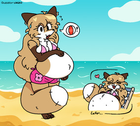 anthro belly big_belly breasts female fur hair orange_body orange_fur pregnant pregnant_anthro pregnant_female solo conditional_dnp guzzlord420 averi_(fiddleafox) canid canine fox mammal red_fox true_fox aliasing digital_media_(artwork)