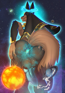 animal_genitalia animal_penis anus backsack balls butt canine_genitalia canine_penis destruction fart genitals macro male palmorph penis planet planet_destruction presenting presenting_anus solo space star helaviskrew egyptian_mythology middle_eastern_mythology mythology palworld pocketpair anubis anubis_(pal) canid canine canis deity jackal mammal pal_(species) hi_res