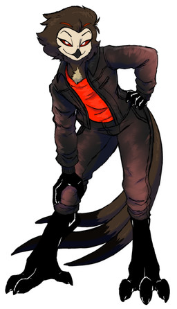 anthro clothing feet leather leather_clothing looking_at_viewer male solo talons toes zimakum hellaverse helluva_boss stolas_(helluva_boss) avian bird demon owl absurd_res colored_sketch hi_res sketch