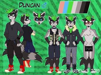 5_toes alternate_species alternative_fashion anthro anthrofied arm_scar barbell_piercing belt biped black_belt black_body black_boots black_bottomwear black_clothing black_collar black_eyebrows black_facial_hair black_footwear black_fur black_goatee black_hair black_jacket black_nose black_shirt black_shoes black_shorts black_tail black_tank_top black_text black_topwear black_wristband blue_bottomwear blue_clothing blue_eyes blue_jeans blue_pants blush bodily_fluids boots bottomwear bracelet censor_bar cheek_tuft chest_scar claws closed_smile clothing collar color_swatch combat_boots crossed_arms denim denim_bottomwear denim_clothing denim_shorts ear_piercing ear_ring embarrassed eyebrow_barbell eyebrow_piercing eyebrows eyelashes facial_hair facial_piercing facial_tuft fangs feet finger_claws footwear fur furrification gender_symbol goatee green_hair green_kerchief green_neckerchief grey_body grey_bottomwear grey_claws grey_clothing grey_fur grey_jeans grey_pants grey_shirt grey_tail grey_topwear hair hands_on_own_hips jacket jeans jewelry kerchief key long_sleeves looking_aside looking_down male male_anthro male_symbol markings mohawk mouth_closed multicolored_body multicolored_clothing multicolored_footwear multicolored_fur multicolored_hair multicolored_shirt multicolored_shoes multicolored_tank_top multicolored_topwear multiple_piercings neckerchief necklace neckwear nipples nose_piercing nose_ring nude nude_anthro nude_male pants piercing pink_nipples plantigrade pockets punk red_clothing red_footwear red_shoes ring_(marking) ring_piercing ringed_tail rolled_up_sleeves scar shirt shoes shorts smile smirk sneakers snout solo spiked_belt spiked_bracelet spiked_collar spikes stated_age striped_markings striped_tail stripes sweat sweaty_face symbol tail tail_markings tan_clothing tan_shirt tan_tank_top tan_topwear tank_top teeth text toes tongue tongue_piercing tongue_stud topwear torn_bottomwear torn_clothing torn_jeans torn_pants tuft two_tone_body two_tone_clothing two_tone_fur two_tone_hair two_tone_shirt two_tone_tail two_tone_tank_top two_tone_topwear white_clothing white_footwear white_shoes xiamtheferret cartoon_network lenny_face teletoon total_drama duncan_(total_drama) mammal procyonid raccoon 2019 artist_name character_name dated english_text hi_res meme model_sheet watermark