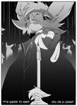 anthro border clothed clothing eyewear glasses group hanged inner_ear_fluff leash leash_pull male narrowed_eyes noose simple_background text tuft white_border kifyun2 ren_yoshida sho_kimura canid canine fox mammal marble_fox red_fox true_fox absurd_res black_and_white comic english_text hi_res monochrome