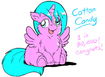 1_horn blue_eyes blue_hair blue_tail derp_eyes eyelashes female female_feral feral front_view fur hair hooves horn monotone_background monotone_body monotone_fur monotone_hair monotone_tail open_mouth open_smile pink_body pink_fur pink_hooves pink_wings quadruped silly_face simple_background sitting smile solo spiral_horn spread_wings tail text underhoof white_background wings marcusmaximus fluffy_pony mythology equid equine fluffy_pony_(species) mammal mythological_creature mythological_equine winged_unicorn digital_media_(artwork) english_text shaded