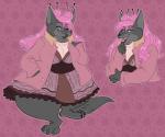 anthro big_breasts breasts clothed clothing female huge_thighs lips lipstick makeup obese obese_anthro obese_female one_eye_closed overweight overweight_anthro overweight_female solo thick_bottom_lip thick_thighs wink myan_(artist) myanarts disney zootopia aurelina_canidae canid canine canis mammal wolf 2016 hi_res