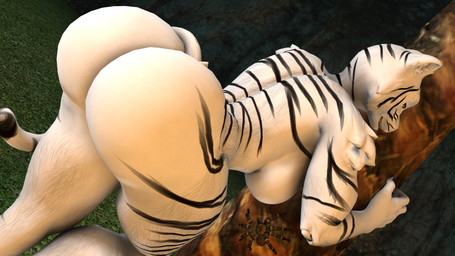 against_natural_surface against_surface against_tree anthro big_butt breasts bubble_butt butt female huge_butt looking_at_viewer looking_back muscular muscular_female nude one_leg_up outside plant presenting presenting_hindquarters raised_leg side_boob smile solo teeth tree kyleroo petruz_(modeler) tiger_(petruz) arachnid arthropod felid mammal mygalomorph pantherine spider tarantula tiger 16:9 3d_(artwork) digital_media_(artwork) hi_res source_filmmaker_(artwork) widescreen