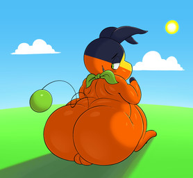 backsack balls big_butt blush bottom_heavy butt clothing feral genitals glistening glistening_body glistening_butt huge_butt looking_back male nude open_mouth smile solo sun tail teeth trashdrawy nintendo pokemon axel_the_tepig generation_5_pokemon mammal pokemon_(species) suine tepig digital_drawing_(artwork) digital_media_(artwork) hi_res