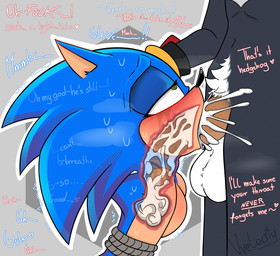 anthro anthro_on_anthro anthro_penetrated anthro_penetrating anthro_penetrating_anthro asphyxiation balls bdsm bedroom_eyes big_penis black_body blue_body blush bodily_fluids bondage bound cum cum_from_mouth cum_in_mouth cum_in_throat cum_inside deep_throat dialogue duo genital_fluids genitals green_eyes hand_on_head heart_eyes heart_symbol internal internal_oral male male/male male_penetrated male_penetrating male_penetrating_male narrowed_eyes oral oral_penetration penetration penis pubes restraints rope rope_bondage seductive sex text vvelocity sega sonic_the_hedgehog_(series) shadow_the_hedgehog sonic_the_hedgehog eulipotyphlan hedgehog mammal absurd_res english_text hi_res watermark