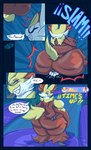 absurd_res anal anal_penetration anal_vore anthro backgroud belly big_breasts big_butt breasts butt canid canine cinderace comic_panel delphox digital_drawing_(artwork) digital_media_(artwork) duo fur generation_6_pokemon generation_8_pokemon hair hi_res huge_butt inner_ear_fluff male male/male mammal nintendo overweight overweight_anthro overweight_male penetration pokemon pokemon_(species) pokemon_unite sg966 simple_background size_difference tail thick_thighs tuft vore white_body white_fur yellow_body