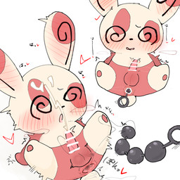 anal anal_bead_pull anal_beads anal_beads_in_ass anal_penetration anthro balls biped blush bodily_fluids breath censored_genitalia censored_penis cum cum_on_face cum_on_own_face cum_on_self ear_blush faux_gaping_anus fur genital_fluids genitals heart_symbol male multicolored_body multicolored_fur object_in_ass onomatopoeia open_mouth open_smile panting penetration penis red_balls red_body red_fur scut_tail sex_toy sex_toy_in_ass sex_toy_insertion shaking short_tail simple_background sitting smile solo sound_effects spiral spiral_eyes tail text throbbing throbbing_penis tremble_lines trembling two_tone_body two_tone_fur white_background white_body white_fur sakaniyame nintendo pokemon generation_3_pokemon pokemon_(species) spinda 1:1 censored digital_drawing_(artwork) digital_media_(artwork) hi_res japanese_text