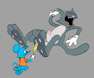 feet genitals male male/male penis tickle_fetish tickle_torture tickling tickling_feet tickling_paws webel3_(artist) 20th_century_fox the_itchy_and_scratchy_show the_simpsons itchy_(the_simpsons) scratchy_(the_simpsons) domestic_cat felid feline felis mammal mouse murid murine rodent