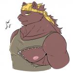 anthro biceps clothed clothing fur male melanistic muscular muscular_anthro muscular_male nipple_zipper nipples shirt solo tank_top top_tank_meme topwear ratontheraccoon meme_clothing felid jaguar mammal pantherine 1:1 2017 meme