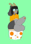 anthro antlers balls big_balls big_penis blush clothing dipper_(jackalopedipper) erection eyewear femboy foreskin genitals glasses horn huge_balls huge_penis hyper hyper_balls hyper_genitalia hyper_penis jackalope_dipper legwear male penis simple_background solo stockings wearing_glasses no_nut_november jackalope lagomorph mammal hi_res meme