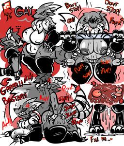 angry anthro ball_slap big_breasts bite bodily_fluids breasts butt butt_grab butt_slap cum cum_in_vagina cum_inside cum_request doggystyle duo ear_piercing female from_behind_position genital_fluids grey_body hand_on_butt impregnation impregnation_view insemination_request larger_sub leg_grab male male/female moan multiple_ova ovulating ovum piercing poker_face saliva sex shaking_legs size_difference slap submissive tail tail_bite tail_in_mouth tail_motion tailwag text tongue tongue_out roder_vasquez bandai_namco digimon draco_(roder_vasquez) reny_(r_96) digimon_(species) renamon skull_dragon
