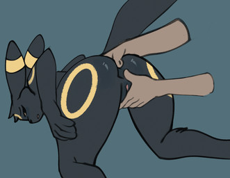 5_fingers ambiguous_gender anthro anus bent_over black_body black_eyebrows black_fur black_nose butt circle_(marking) disembodied_hand duo ears_back eyebrows female female/ambiguous fingers fur fur_markings genitals head_tuft looking_back markings nude nude_anthro nude_female open_mouth pivoted_ears pokemorph ring_(marking) rubbing_anus rubbing_vulva simple_background solo_focus tail tail_motion tailwag tan_body tan_fur tuft vulva yellow_body yellow_fur yellow_markings yellow_sclera prince-vulpine nintendo pokemon eeveelution generation_2_pokemon pokemon_(species) umbreon 2025 2d_animation animated animated_gif frame_by_frame hi_res short_playtime