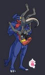 anthro anthro_on_anthro balls duo erection fellatio genitals humanoid_genitalia humanoid_penis male male/male male_anthro oral penile penis sex size_difference upside_down_fellatio thekinkybear nintendo pokemon garchomp generation_4_pokemon pokemon_(species) absurd_res hi_res