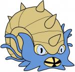 ambiguous_gender blue_body blue_eyes cephalopod_shell feral front_view mollusk_shell open_mouth raised_arm sharp_teeth shell simple_background solo spikes teeth toony white_background yellow_sclera ricky_hoffman bugdex nintendo pokemon cephalopod fossil_pokemon generation_1_pokemon marine mollusk omastar pokemon_(species) 2017 digital_drawing_(artwork) digital_media_(artwork) full-length_portrait portrait