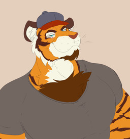 anthro coach male solo unknown_artist night_(dream_and_nightmare) felid mammal pantherine tiger absurd_res hi_res