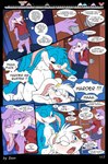 3_toes 4_fingers anthro babs_bunny breasts buster_bunny clothed clothing comic dam_(artist) dialogue english_text ernestine_(dam) feet female fifi_la_fume fingers group hi_res inside_train lagomorph leporid male mammal mephitid plantigrade profanity rabbit skunk speech_bubble text tiny_toon_adventures toes toons toony train vehicle warner_brothers