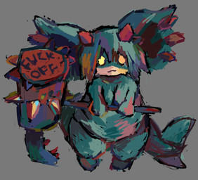 2_horns anthro big_breasts breasts closed_smile female female_anthro fin grey_background hair hammer holding_hammer holding_object holding_tool horn looking_at_viewer mouth_closed nude nude_anthro nude_female overweight overweight_anthro overweight_female red_horn short_hair shortstack simple_background smile solo spiked_hammer spikes tail tail_fin teal_body teal_ears teal_hair teal_tail tools yellow_eyes petday atlyss imp imp_(atlyss) 2026 full-length_portrait portrait