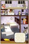 2016 2:3 absurd_res anthro bathroom bedroom border building canid canine canis clothed clothing comic dialogue digital_media_(artwork) domestic_dog english_text farm female food fox fur german_shepherd hair herding_dog hi_res house hybrid jaxneesen male mammal maxwell_(gratitude-advocate) open_mouth pastoral_dog procyonid raccoon ranch smile syndey taco text white_border young young_anthro