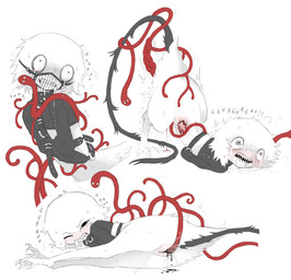 ambiguous_gender ambiguous_penetrating ambiguous_penetrating_andromorph ambiguous_penetrating_intersex andromorph andromorph/ambiguous andromorph_penetrated anthro anthro_penetrated bite_mark black_straitjacket black_tail blood blush bodily_fluids clothed clothed_anthro clothing drooling duo feathers flat_face forced groan growling ill intersex intersex/ambiguous intersex_penetrated male multiple_angles muzzle_(object) muzzled penetration rabies rape red_body red_tail restrained restraints saliva sex sharp_teeth simple_background sludge straitjacket tail teeth white_background white_body white_feathers worm_tail jejejunum mumble_(jejejunum) screech_(jejejunum) demon fraid_(species) worm 2026 english_description hi_res