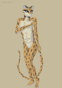 4_toes 5_fingers accessory anthro blue_eyes breasts choker claws ear_piercing ear_ring facial_markings feet female fingers fur furgonomics genitals head_markings inner_ear_fluff jewelry markings multicolored_body multicolored_fur navel necklace nipples nude nude_anthro nude_female orange_body orange_fur piercing pupils ring ring_piercing slit_pupils small_breasts solo spots spotted_body spotted_fur tail tail_accessory tail_jewelry tail_ring teeth toe_claws toes tuft vulva whisker_spots whiskers fluxfoxart felid feline leopardus mammal ocelot absurd_res colored digital_drawing_(artwork) digital_media_(artwork) hi_res signature