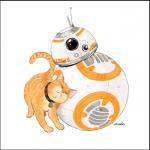 border collar duo eyes_closed feral fur happy looking_at_viewer machine male_non-humanoid_machine non-humanoid_machine simple_background striped_body striped_fur stripes tail tan_body tan_fur tan_tail transparent_border what whiskers white_background noho star_wars bb-8 astromech_droid ball_robot bb-series_astromech_droid domestic_cat felid feline felis mammal robot 1:1 2016 alpha_channel